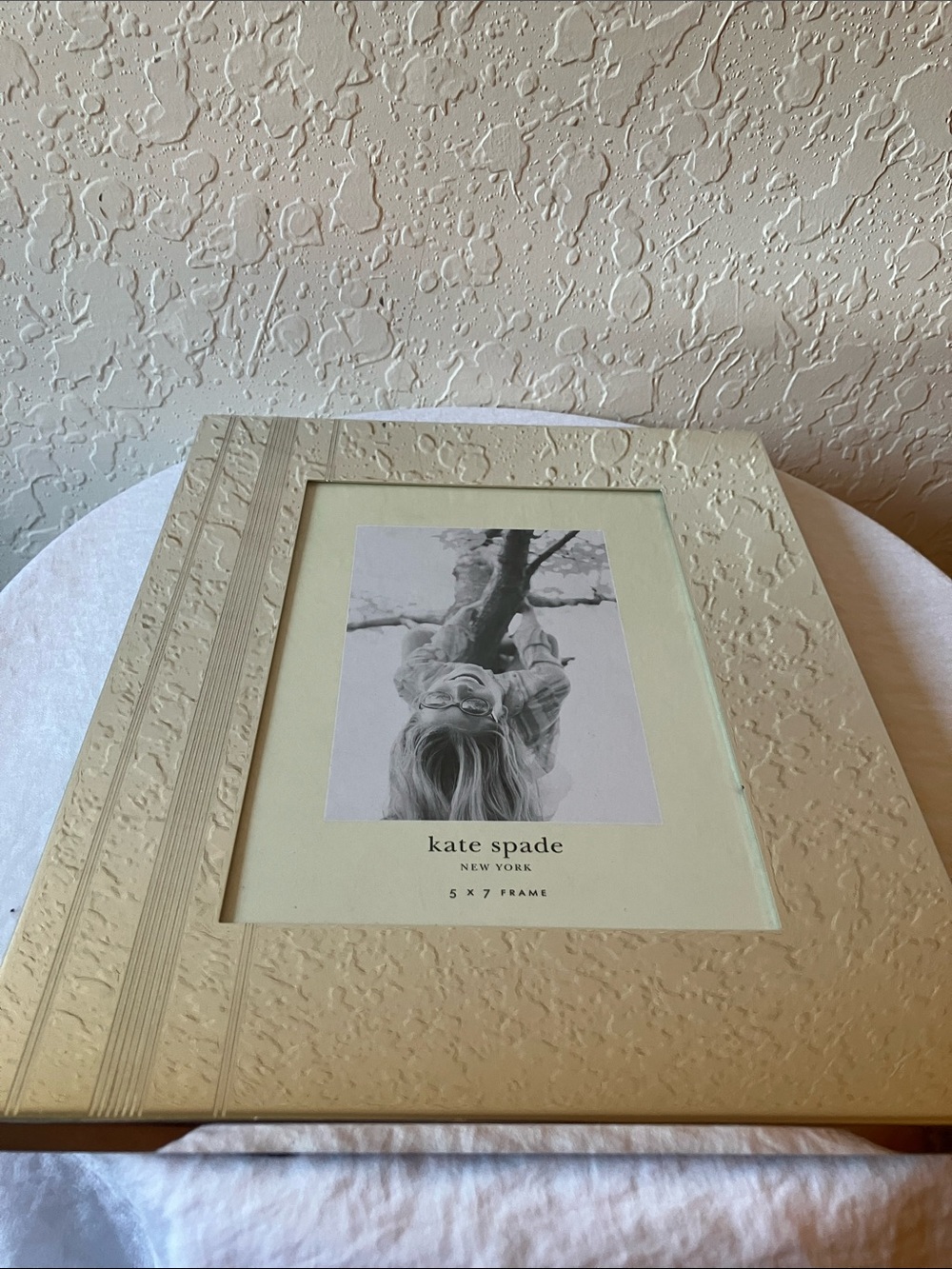 Kate Spade x Lenox: 5”x7” Library Stripe Silver Tone Mirror Frame